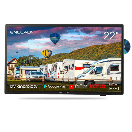 22’’ Full HD 12V Google TV With Built-in DVD Player, Chromecast & Bluetooth