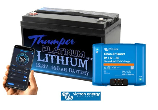 Thumper Lithium 160AH + Choose Your BMS & DC DC Charger