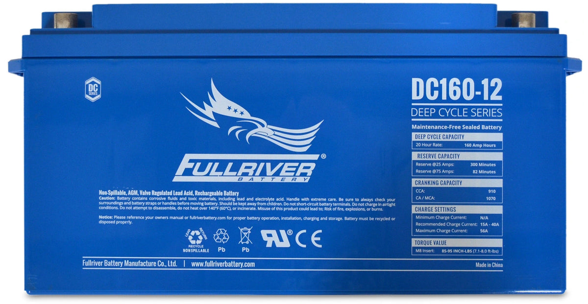 Fullriver 12V 160Ah Deep Cycle AGM Battery (DC160-12)