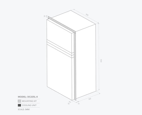 BUSHMAN 225L HEAVY DUTY CARAVAN FRIDGE