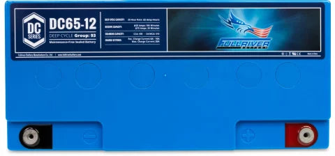 Fullriver 12V 65Ah Deep Cycle AGM Battery (DC65-12)