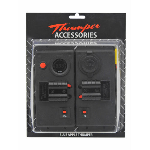 12V/24V Volt Double Control Box - 4x Accessory 1x Dual USB 2x 50A Anderson