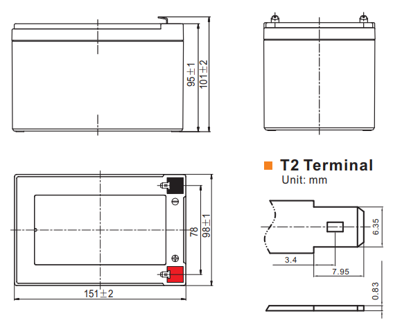 PREDATOR 12V 10AH DEEP CYCLE AGM BATTERY