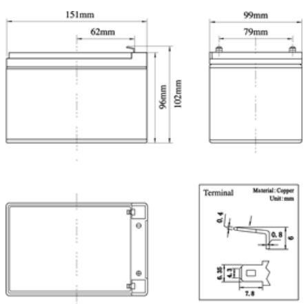 12V 12AH Multi-Purpose AGM Battery (ES12120)