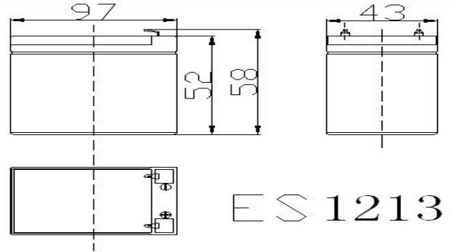 12V 1.3AH Multi-Purpose AGM Battery (ES1213)