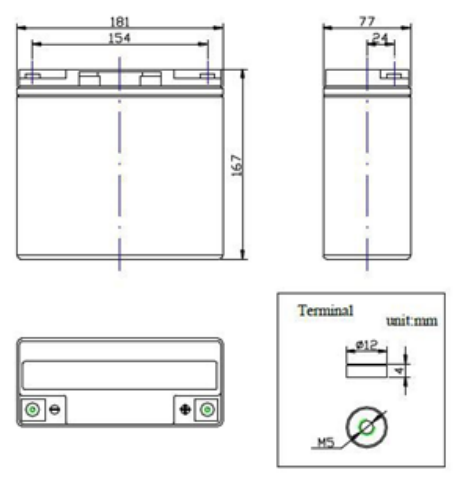 12V 22AH Multi-Purpose AGM Battery (ES12220)