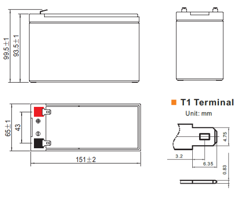 12V 7.2AH Multi-Purpose AGM Battery (ES1272)