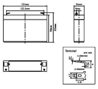 6V 7AH Multi Purpose AGM Battery (ES670)