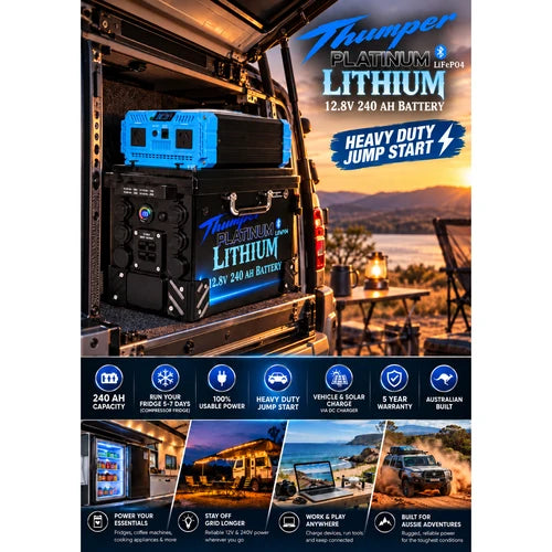 Getaway 240Ah Lithium Battery Hub | 2000W Inverter & REDARC DC-DC