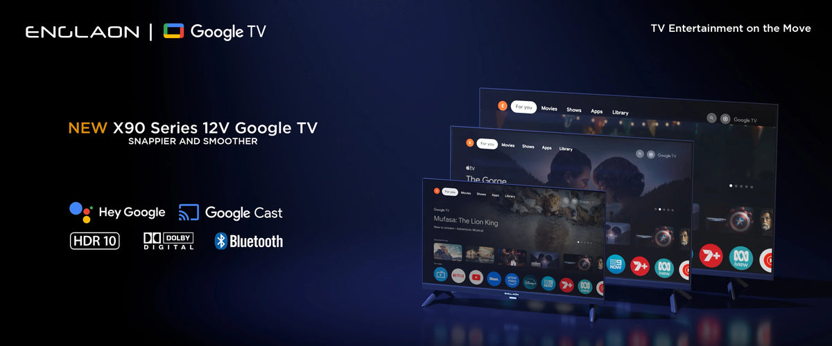 24’’ Full HD 12V Smart TV With Chromecast, Bluetooth & Google TV