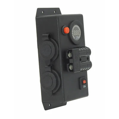 12V/24V LHM Volt Control Box - 1x Engel 1x Dual USB 1x 50A Anderson