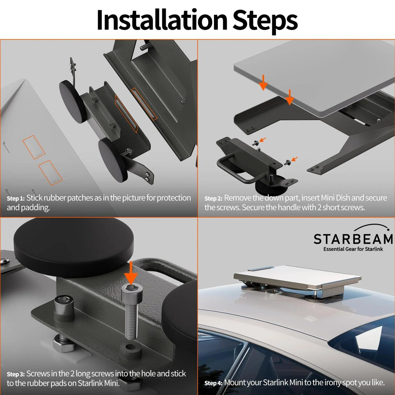 Starlink Mini Roof Mount With Magnets