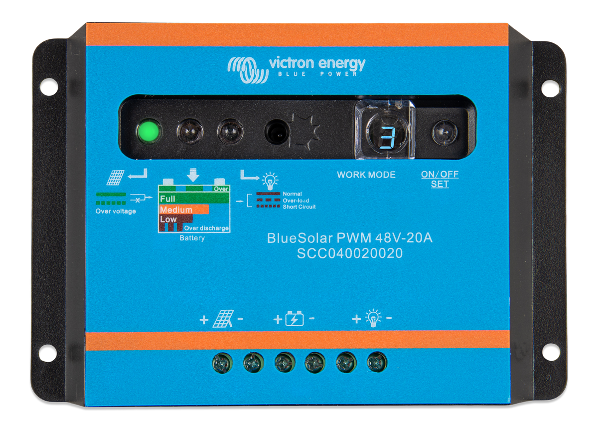 BLUESOLAR PWM-LIGHT CHARGE CONTROLLER 48V-20A