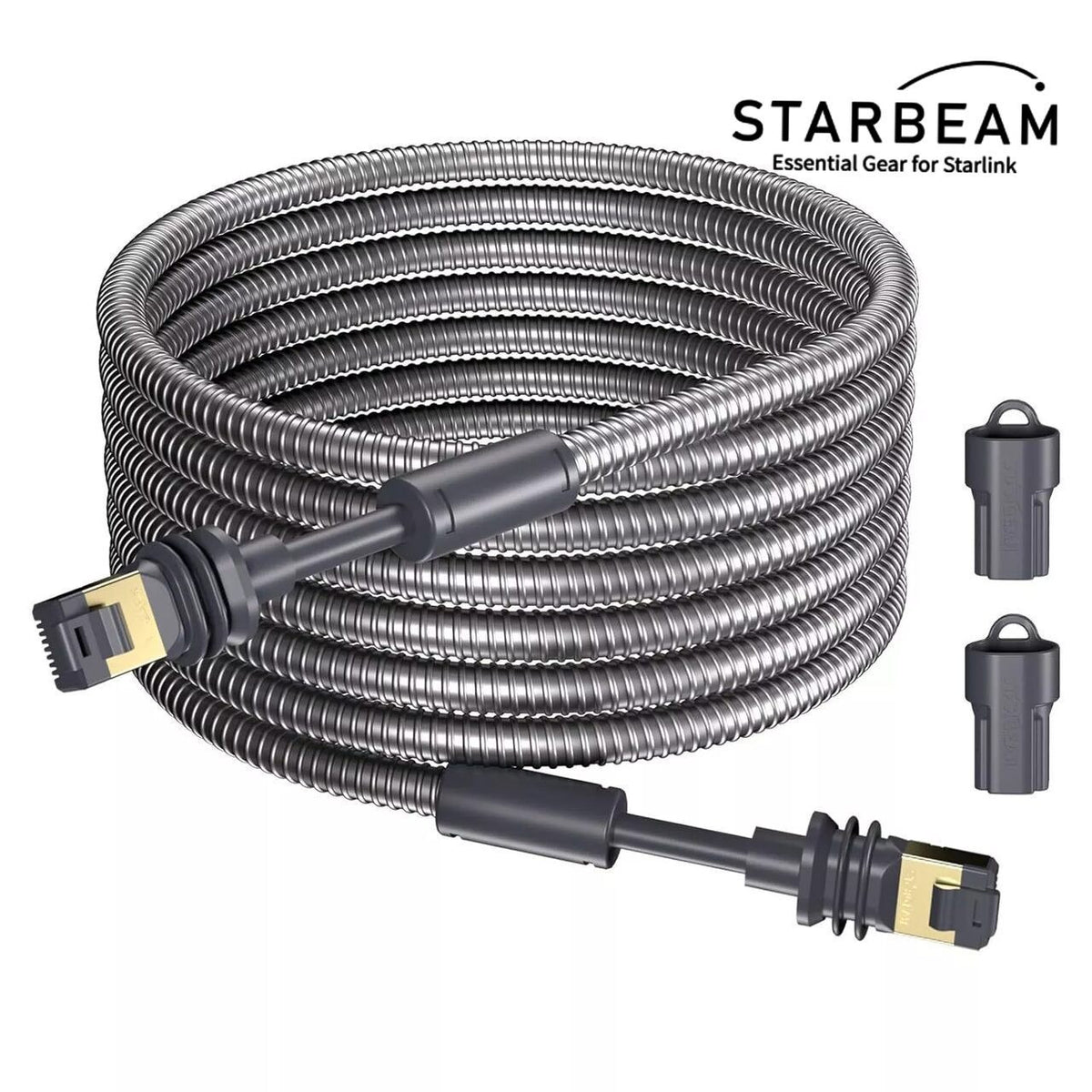 STARLINK GEN3 OUTDOOR ARMOURED STAINLESS STEEL SLEEVE ETHERNET LEAD
