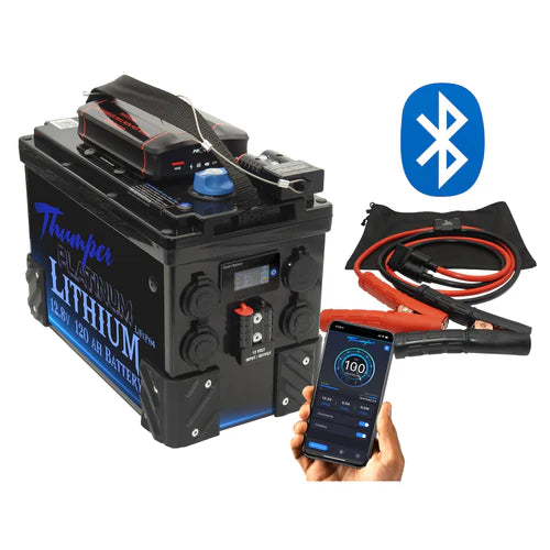 Thumper Lithium 120AH Battery Hub Jumpstart + Bluetooth