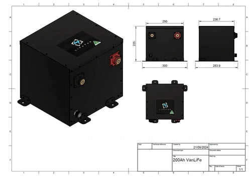 12v 200/225Ah Vanlife LiFePO4 Battery