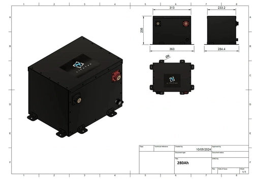 12v 280Ah VANLIFE LIFEPO4 BATTERY