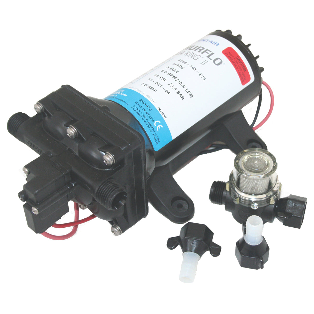 AquaKing 2 4148 12V Fresh Water Pump | 15LPM 55PSI