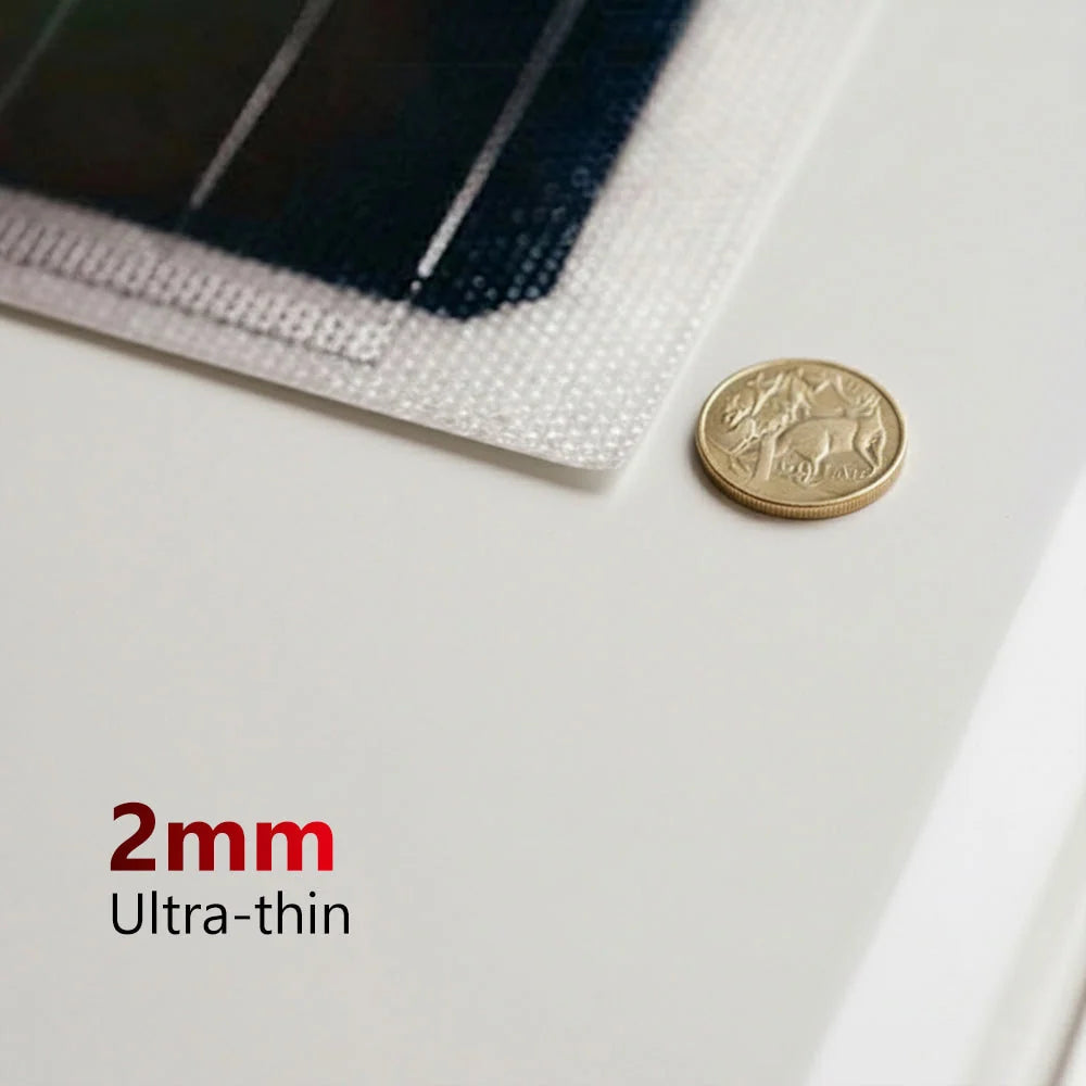 eArc 175W Flexible Solar Panel | 1504 x 673mm Under-Mount Junction Box