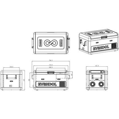DOWN UNDER II 50L DUAL ZONE FRIDGE FREEZER