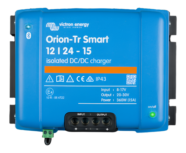 ORION-TR SMART 12V TO 24V-15A (360W) ISOLATED DC-DC CHARGER