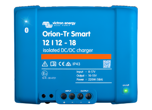 ORION-TR SMART 12V TO 12V-18A (220W) ISOLATED DC-DC CHARGER
