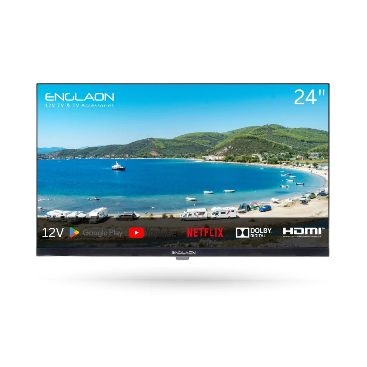 24’’ Full HD 12V Smart TV With Chromecast, Bluetooth & Google TV