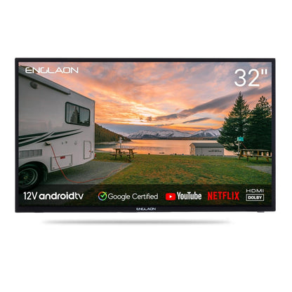 32’’ HD Smart 12V TV With Built-in Chromecast, Bluetooth & Android 11