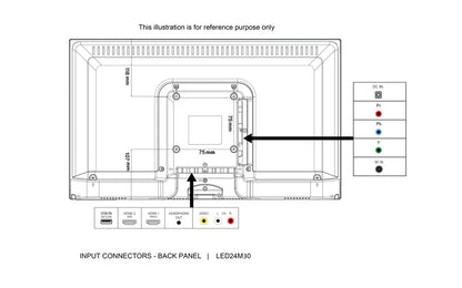 24" HD LED 12V TV for Caravans