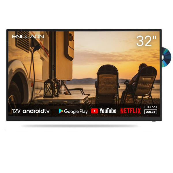32" 12V FULL HD SMART GOOGLE TV WITH BUILT-IN DVD & CHROMECAST