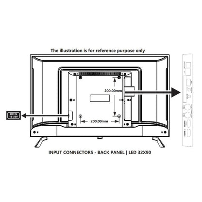 32" Frameless Full HD 12V Smart TV With Chromecast, Bluetooth & Google TV