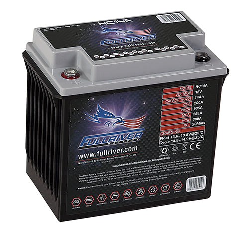 FULLRIVER HC14A 12V 14AH 200CCA High Crank AGM Battery