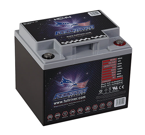 Fullriver 12V 44Ah 560CCA High Crank AGM Battery (HC44)