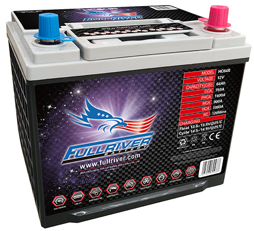 Fullriver 12V 64Ah 750CCA High Crank AGM Battery (HC64)