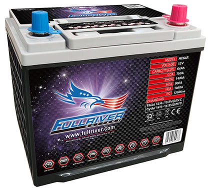 Fullriver 12V 64Ah 750CCA High Crank AGM Battery (HC64)