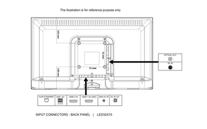 32’’ HD Smart 12V TV With Built-in Chromecast, Bluetooth & Android 11