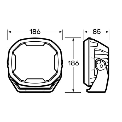 NARVA 12/24V EX2 BLACKOUT DRIVING LIGHT (PAIR)