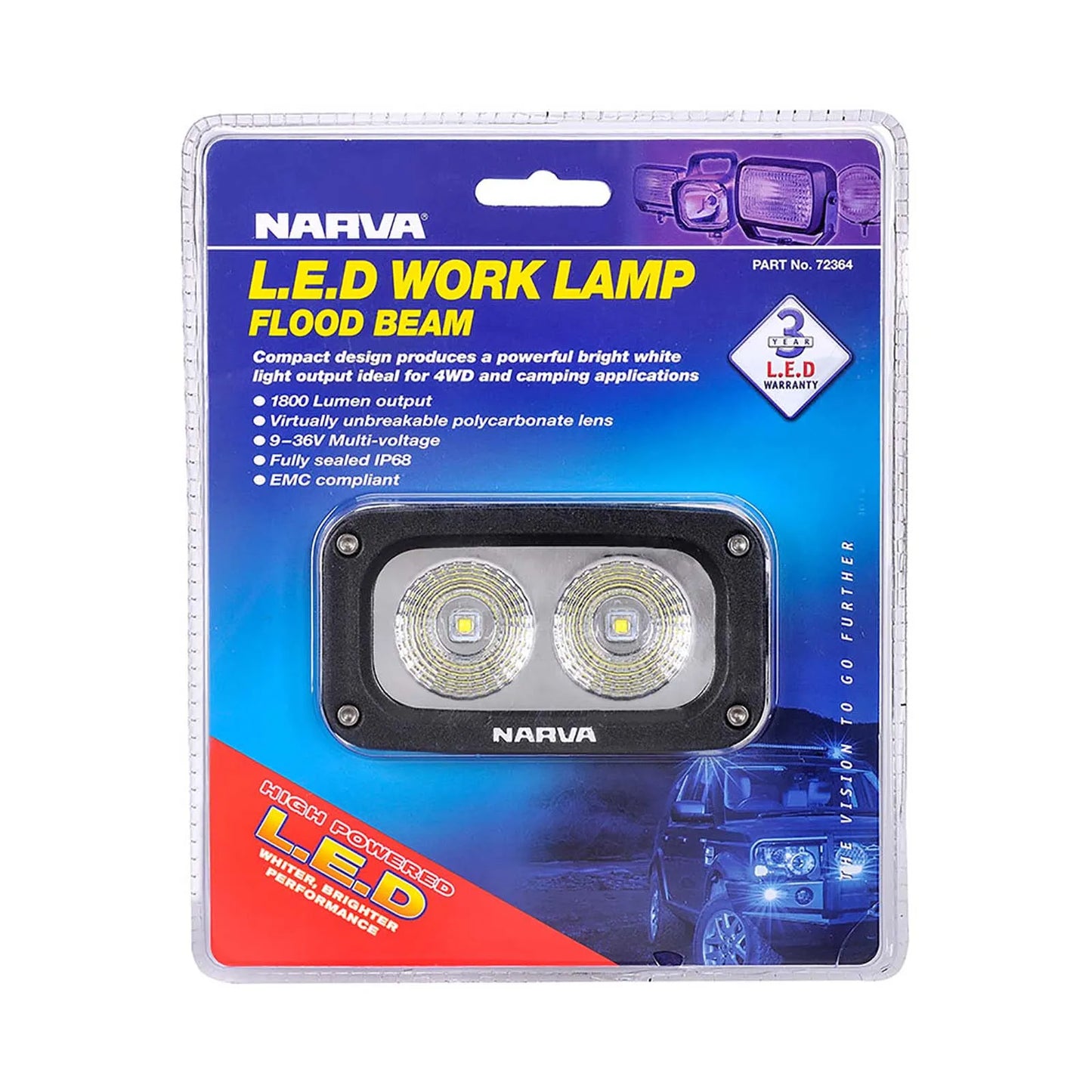 9-36V LED WORK LAMP 20W