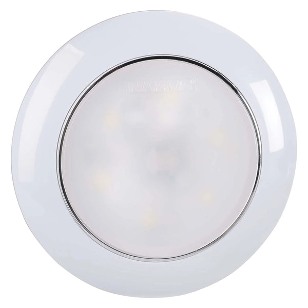 NARVA 9-33V SATURN LAMP DUAL COLOUR 75MM LED INTERIOR LAMP WITH TOUCH ON/OFF WHITE/RED