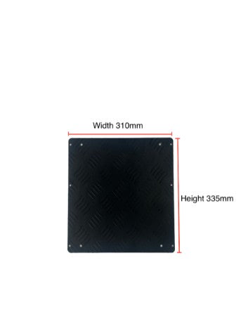Black Checker Plate Tank Cover - GEN4