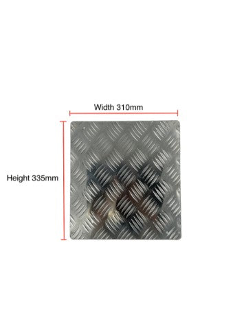 Silver Checker Plate Tank Cover - GEN4