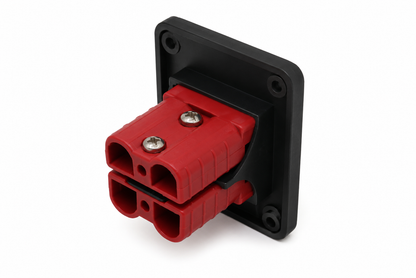 Red 50A Anderson Style Panel Mount Kit | Dual Connector