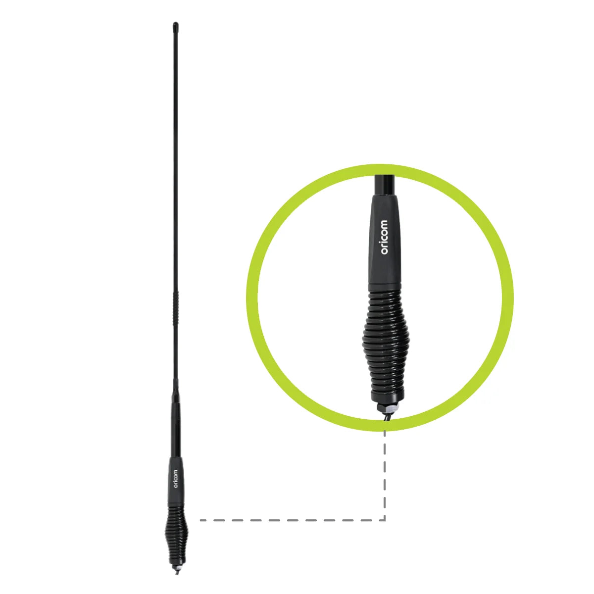 ANU236 6.5dBi Ground-Independent UHF CB Antenna