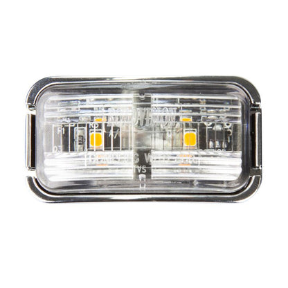 10-30V BR7W White Chrome Clearance Lamp | Rectangle LED Marker