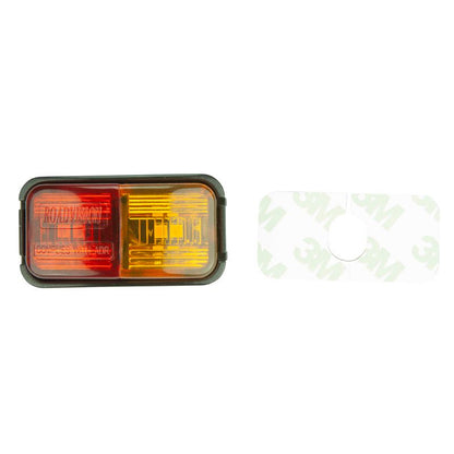 10-30V BR7AR Red/Amber Clearance Lamp | Rectangle LED Marker