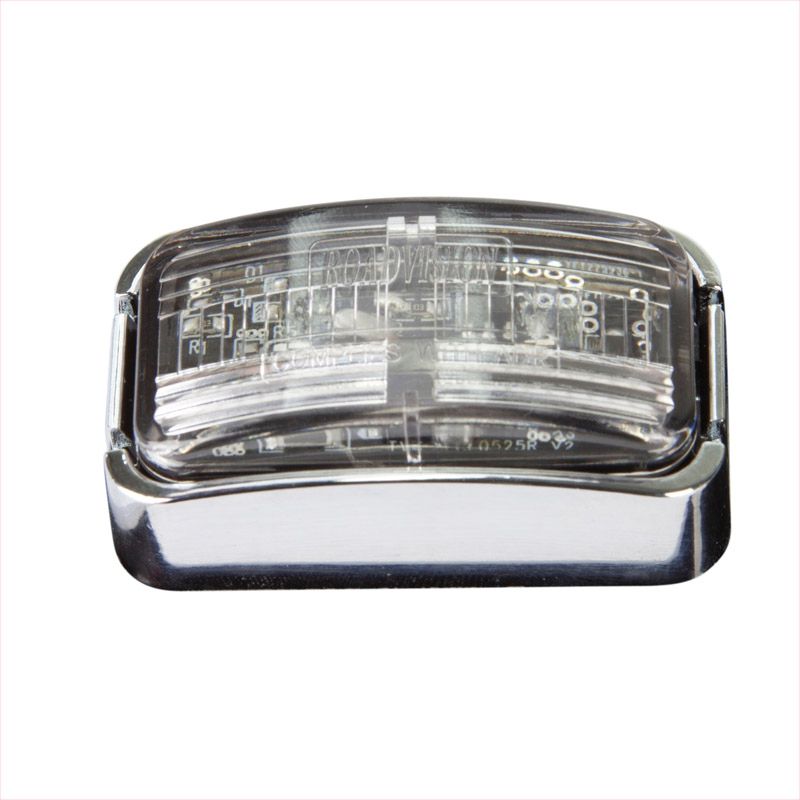 10-30V BR7R Red Chrome Clearance Lamp | Rectangle LED Marker