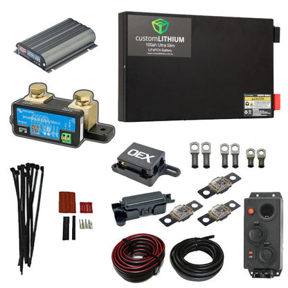 ISUZU D-MAX (RG) BEHIND SEAT DUAL BATTERY COMPLETE PACKAGE