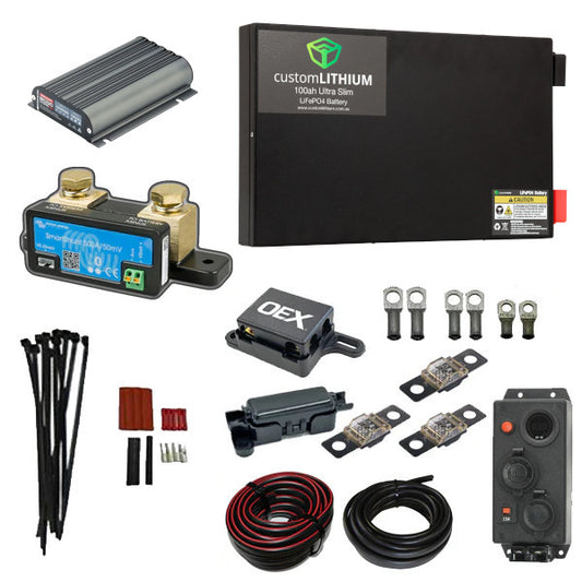 ISUZU D-MAX (RG) BEHIND SEAT DUAL BATTERY COMPLETE PACKAGE