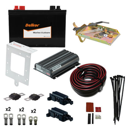 PRADO 120 3L TURBO DIESEL (2003-2009) REDARC UNDER BONNET DUAL BATTERY COMPLETE PACKAGE