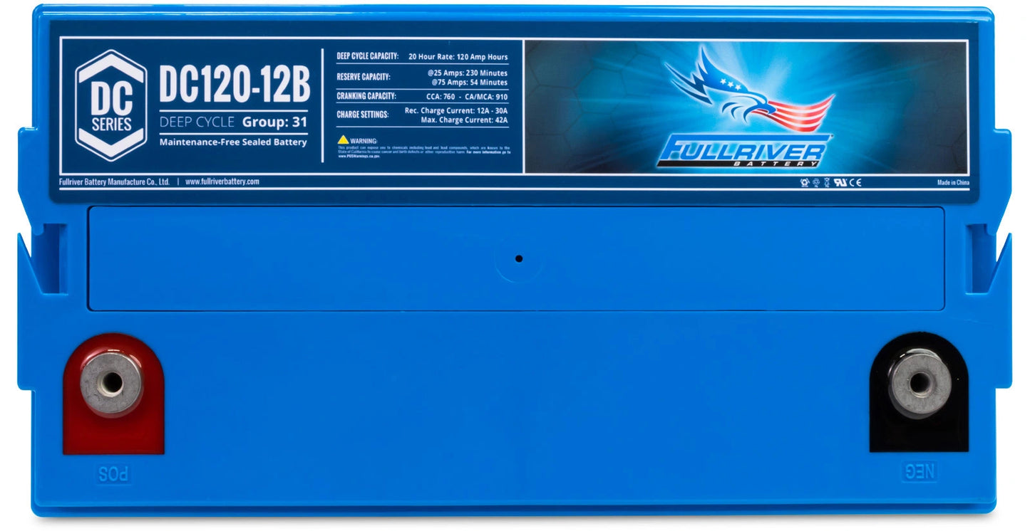 FULLRIVER DC120-12B 12V 120Ah Deep Cycle AGM Battery